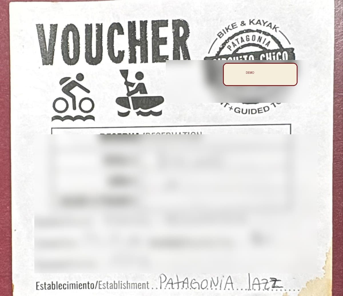 Voucher manual redactado antes de ordenar el proceso