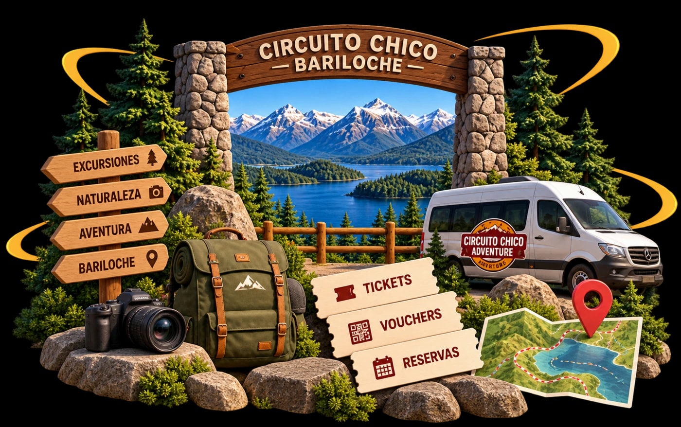 La operación de Circuito Chico: excursiones, reservas y vouchers